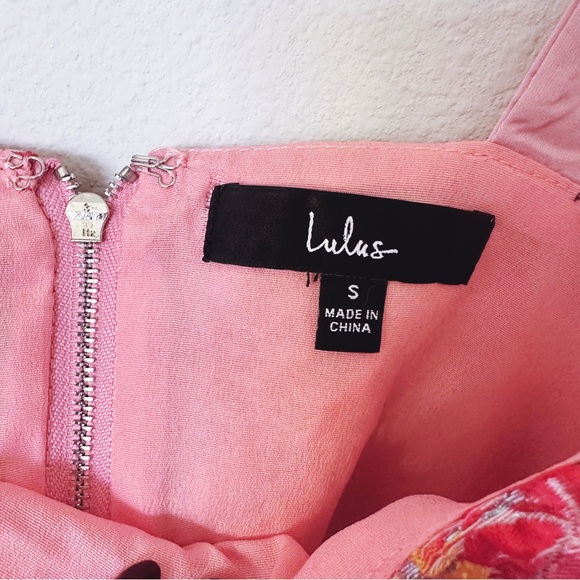 Lulus || Ellarina Pink Multi Metallic Tie-strap Two-piece Midi Dress - Picture 11 of 16